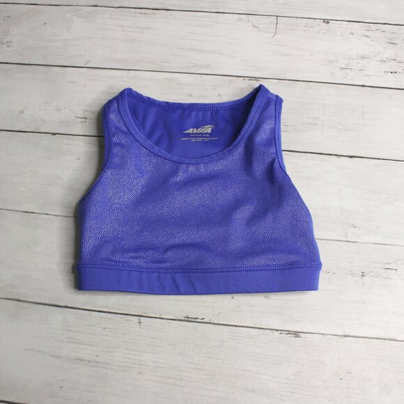 Avia Girl's Size 4-5 Athletic Crop Top Sports Bra - Picture 3 of 4